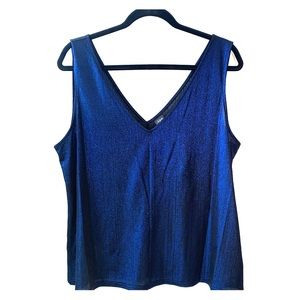 City Streets Blue V-Neck top